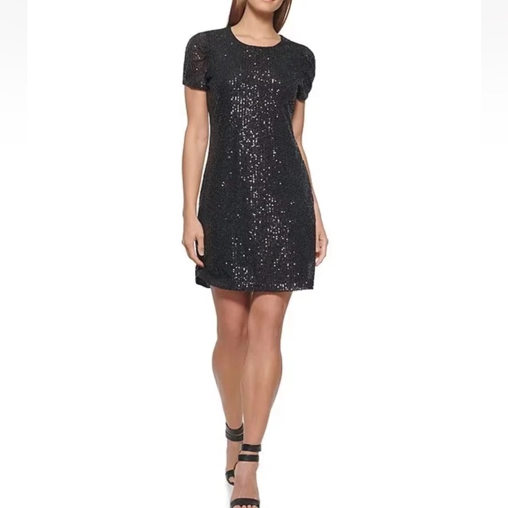 DKNY Sequin crew neck dress-‎ worn once. Retail 129